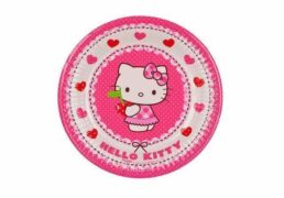 Piatto Cm.20 Pz.8 Hello Kitty Hearts