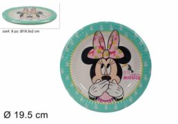 Piatti Carta 8pz 19.5 Cm Minnie Tropical