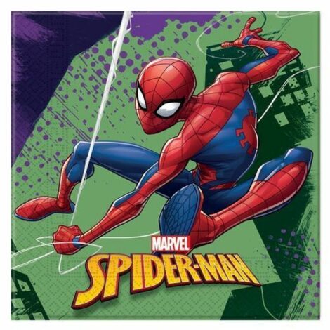 Tovaglioli Carta Spiderman 33x33cm 20pz