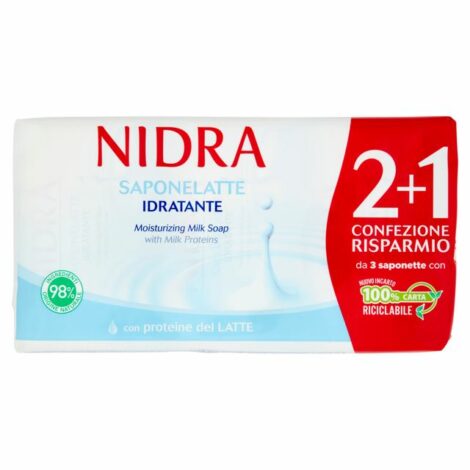 Nidra Saponetta Latte 90gr 3pz