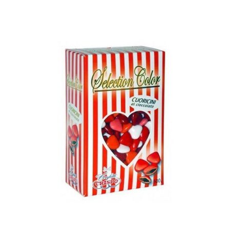 Confetti Crispo Cuoricini Rosso   500gr