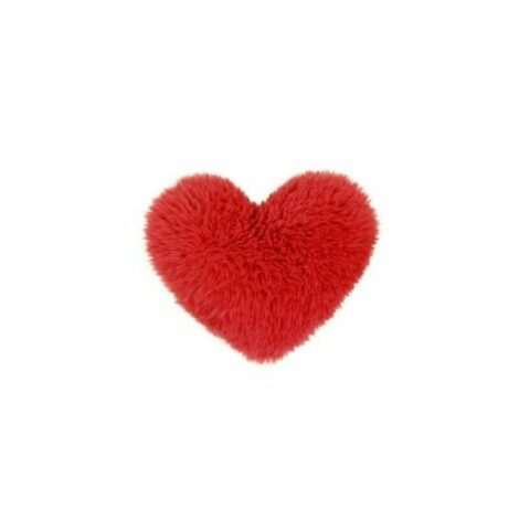 Cuore 30cm Fluffy Rosso