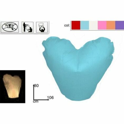 Mongolfiera Volante Cuore 6 Colori Ass.