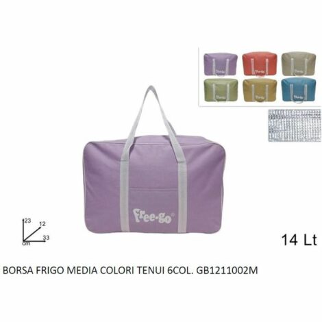 Borsa Frigo Media Colori Tenui 6col.