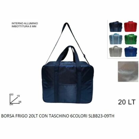 Borsa Frigo 20lt Con Taschino 6 Colori