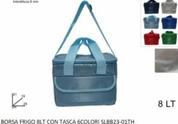 Borsa Frigo 8lt Con Tasca 6 Colori