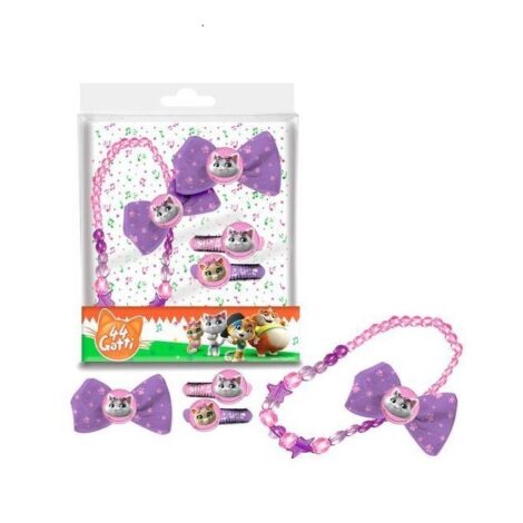 44 Gatti Set Acc. Capelli + Collana