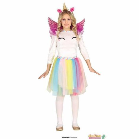 Costume Rainbow Unicorn 7 - 9 Anni