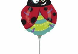 Palloncino Plastica Coccinella Con Asta