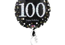 Palloncino Mylar H.b. 100 Anni Scintill.