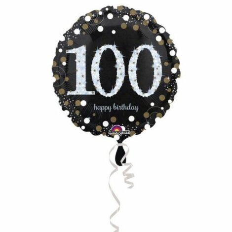 Palloncino Mylar H.b. 100 Anni Scintill.