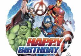 Palloncino Avengers Happy Birthday Tondo