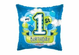 Palloncino Mylar 1st Birthday Boy Quadra