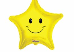 Palloncino Mylar Stella Smile Face 45cm