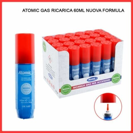 Gas Refill 60ml Atomic   (24)