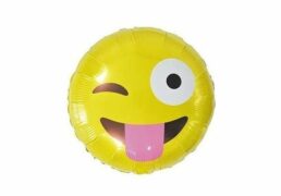 Palloncino Mylar Emoticon Linguaccia 45c