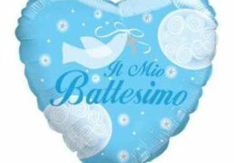 Palloncino Il Mio Battesimo Celeste Cuor