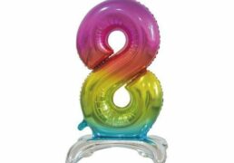 Palloncino Mylar N. 8 Standing Rainbow