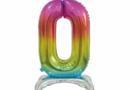 Palloncino Mylar N. 0 Standing Rainbow