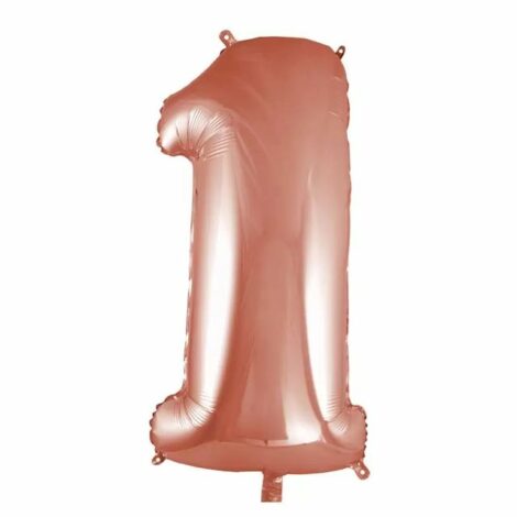 Palloncino Mylar N. 1 Rosa G. Mega 101cm