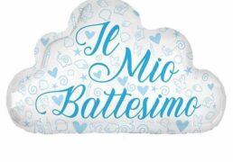 Palloncino Il Mio Battesimo Celeste Nuv