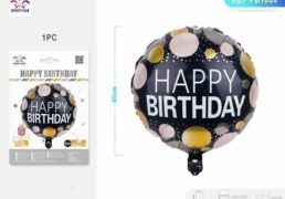 Palloncini Mylar Happy Birthday N/o 45cm