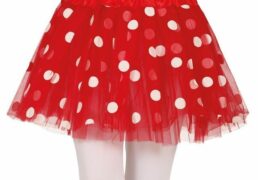 Tutu Rosso Con Pois Bianchi 30 Cm